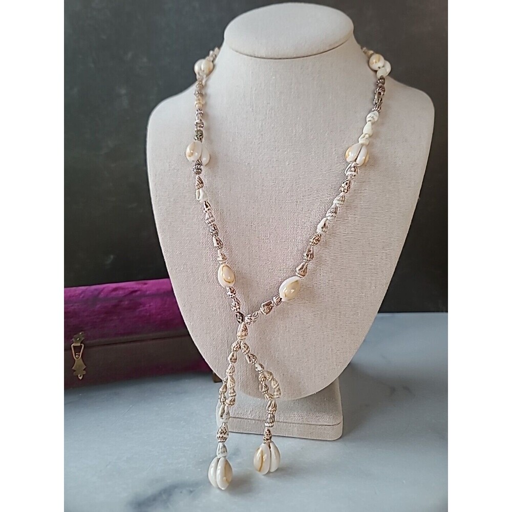 Vintage Shell Beaded Necklace
